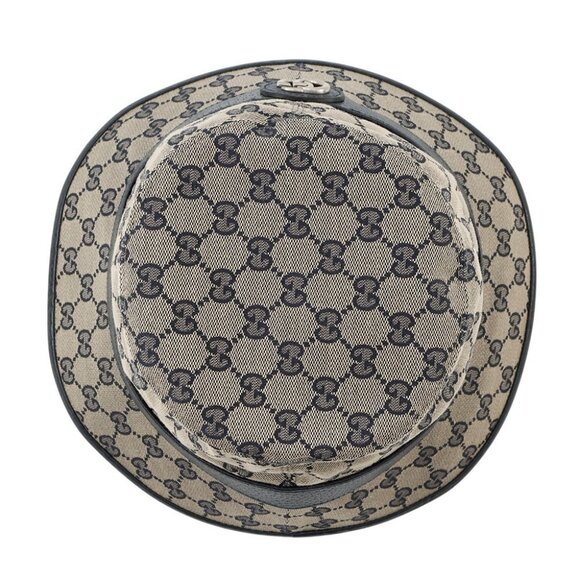 GUCCI GG Canvas bucket hat Size XL Polyester68%/Cotton16%/Nylon16% Beige/Nav... - Picture 10 of 10